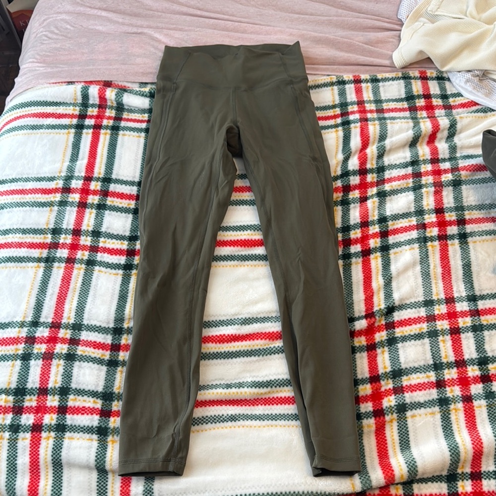 TYR Olive Green High-Waisted Leggings